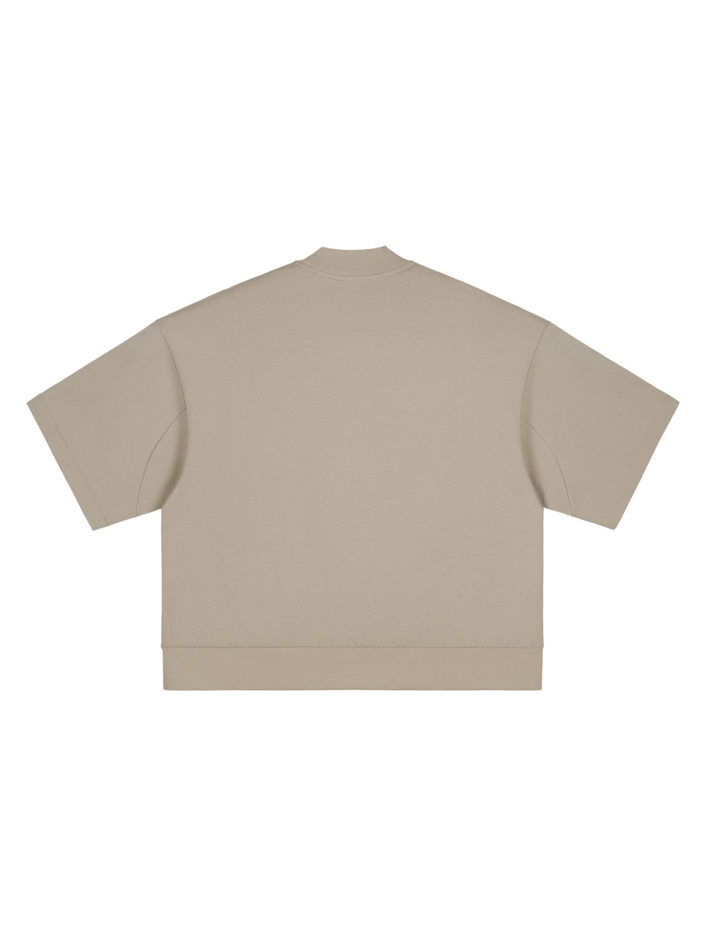 Oversized Mock Neck T-Shirt – Essential Streetwear | Tapstitch-2